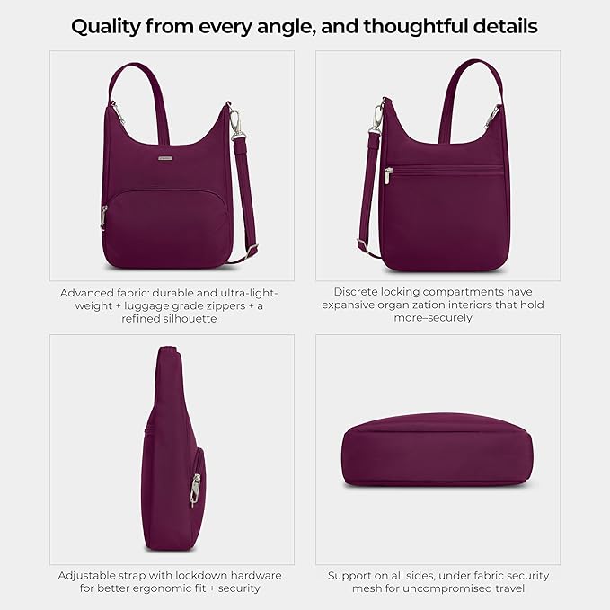 Travelon Anti-Theft Classic Essential Messenger Bag