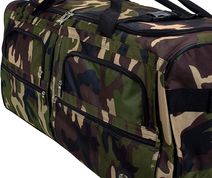 Rockland Rolling Duffel Bag, Black, 22"