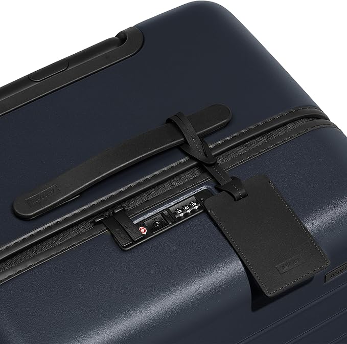 Away Large Trunk Luggage, 31 Inch Hardside Suitcase with Spinner Wheels, Lightweight & Durable, TSA Lock, Ideal for Long Trips, Navy Blue