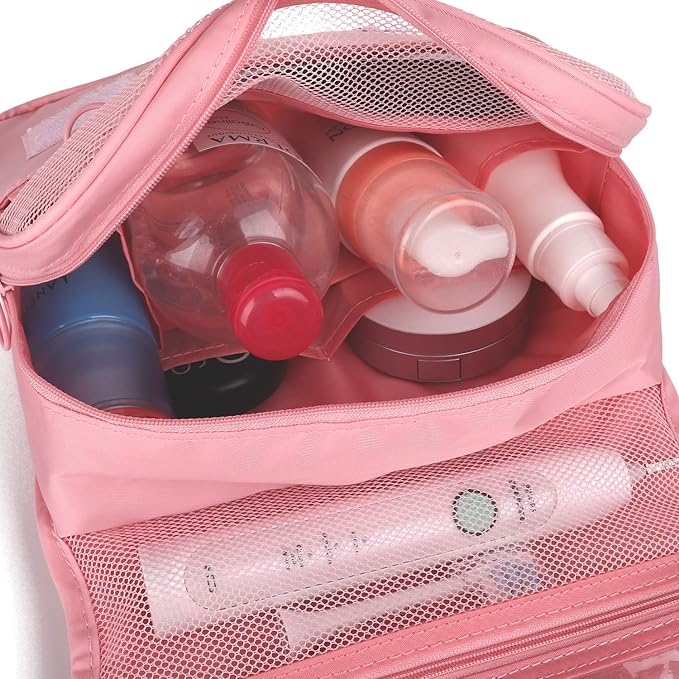 Narwey Small Hanging Travel Toiletry Bag for Women, Travel Bag for Toiletries, Makeup Bag Organizer Make Up Bags Cosmetic Bags for Girls