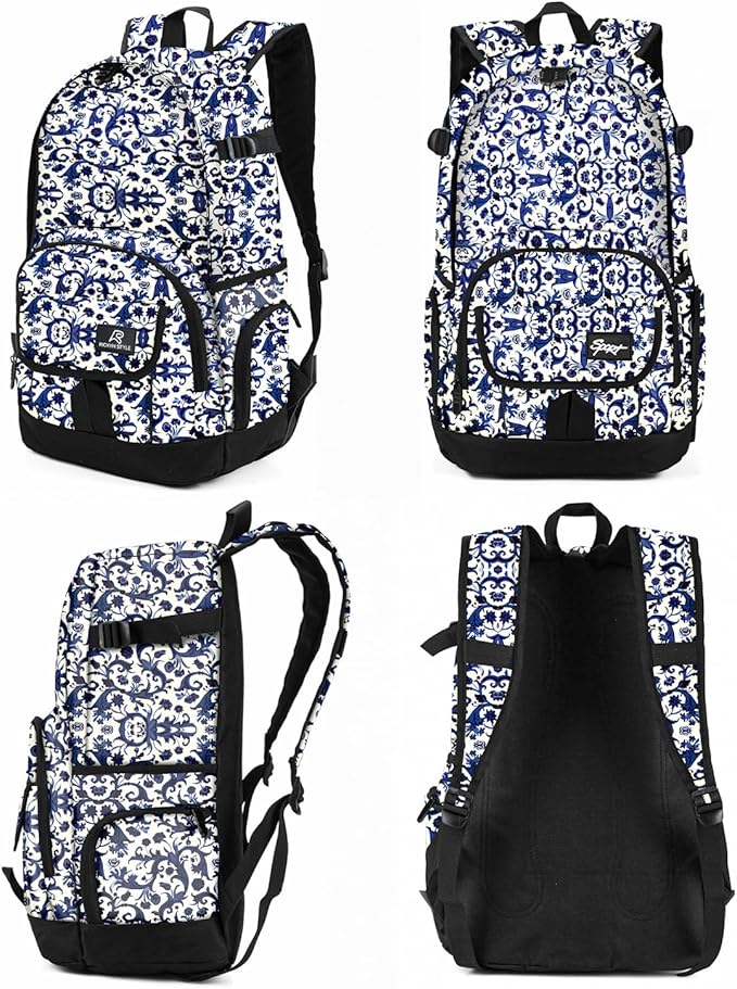 rickyh style School Backpack Travel Bag for Men & Women Lightweight College Back Pack with Laptop Compartmen