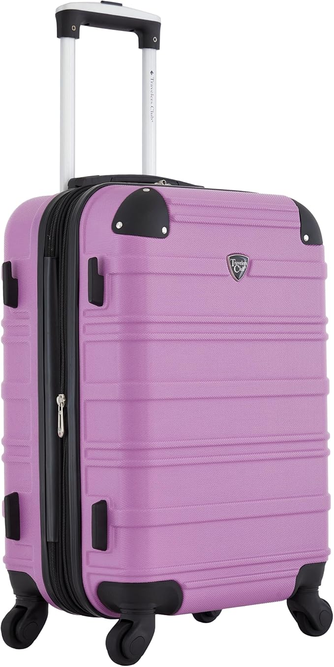 Travelers Club Phoenix Luggage, Mulberry, 22-Inch Carry-On