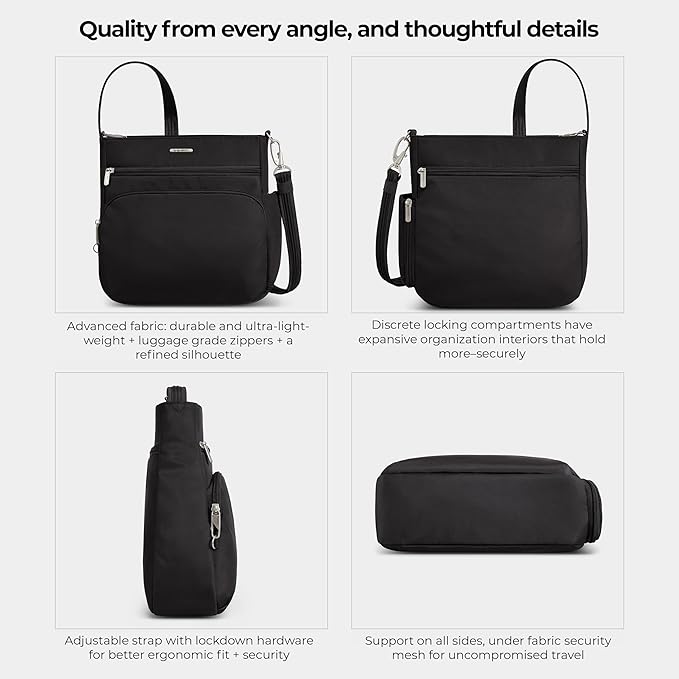 Travelon Anti-Theft Classic North/South Crossbody Bag