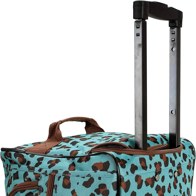 Rockland Rolling Duffel Bag, Black, 22"