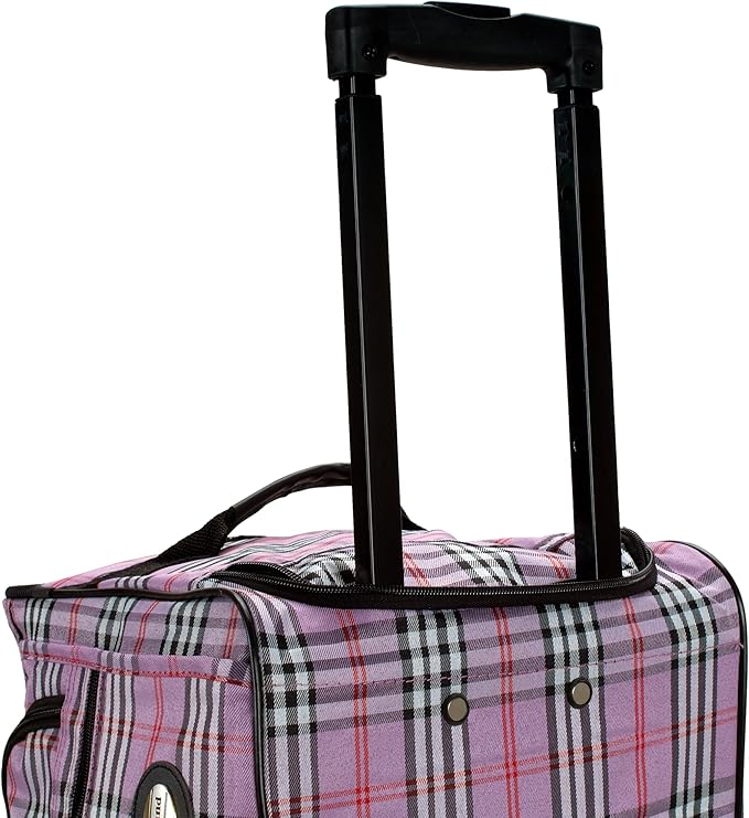 Rockland Rolling Duffel Bag, Black, 22"