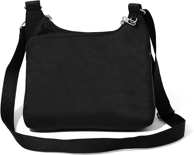 Baggallini Securtex Anti-theft Crossover Crossbody Bag 11”w X 8.5”h, Rfid, Built-in Wallet, Locking Zippers
