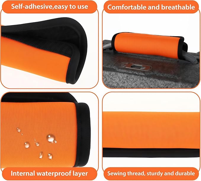 Luggage Handle Wrap 5 Pack, Luggage Tags |Handle Wraps|Handle Covers for Suitcase/Beach Bag/Backpacks, Bright Suitcase Identifiers Travel Accessories for Airplane (Assorted Colors)