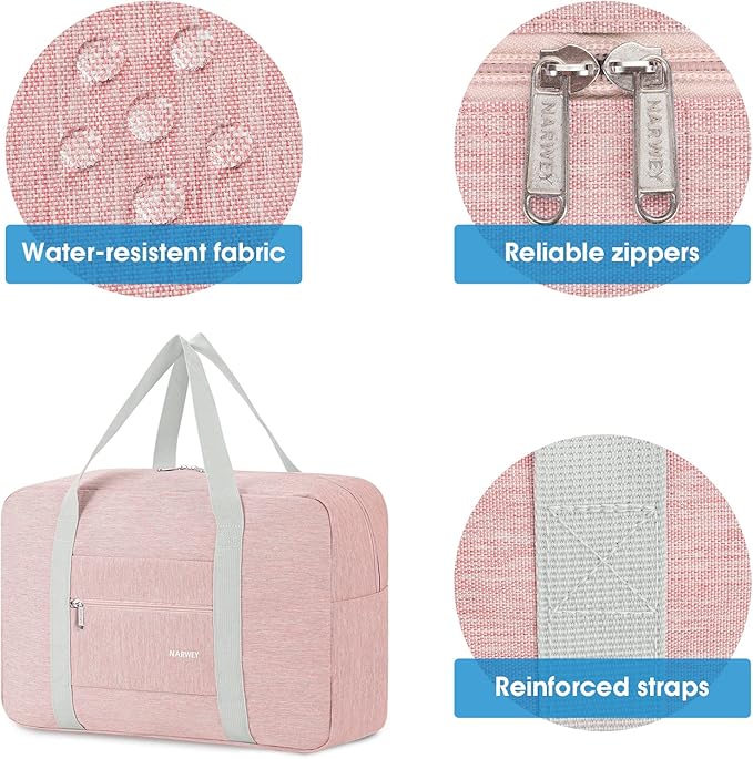 For Spirit Airlines Personal Item Bag 18x14x8 Foldable Travel Duffel Bag Tote Carry on Luggage Duffle Overnight for Women and Men