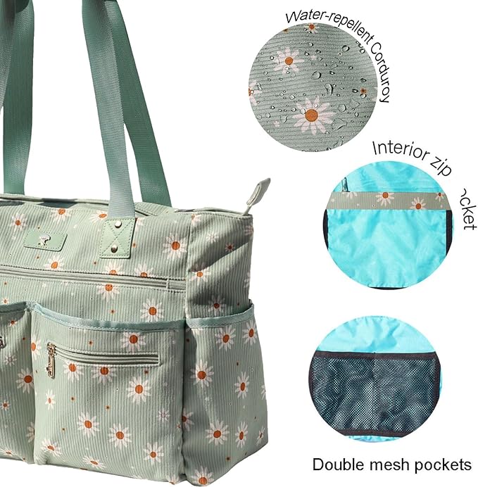Weekender Bag Carry On Bag Overnight Tote Travel Duffle with 13 Pockets for Travel,Work，Gym,Beach,Teacher,Nurse