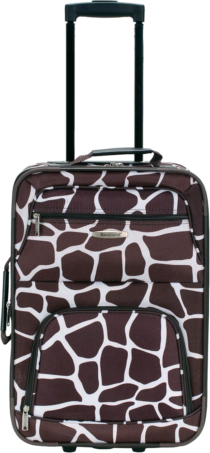 Rockland Fashion Softside Upright Luggage Set, Expandable, Giraffe, 2-Piece (14/19)