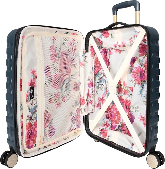 Jessica Simpson Taffeta 20"Expandable 8-Wheel Spinner Carry On Luggage Suitcase, Magical Forest