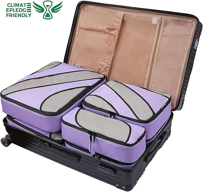 BAGAIL 6 Set Packing Cubes,Travel Luggage Packing Organizers