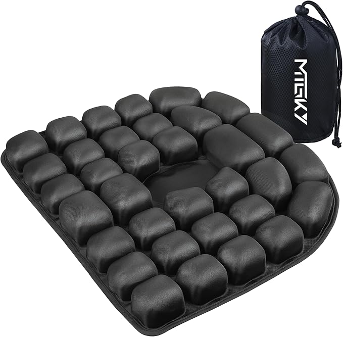 Sondor Travel Cushion,Portable & Adjustable Airplane seat Cushion for Long Flights,Inflatable Cushion for Wheelchair, Travel,Driving