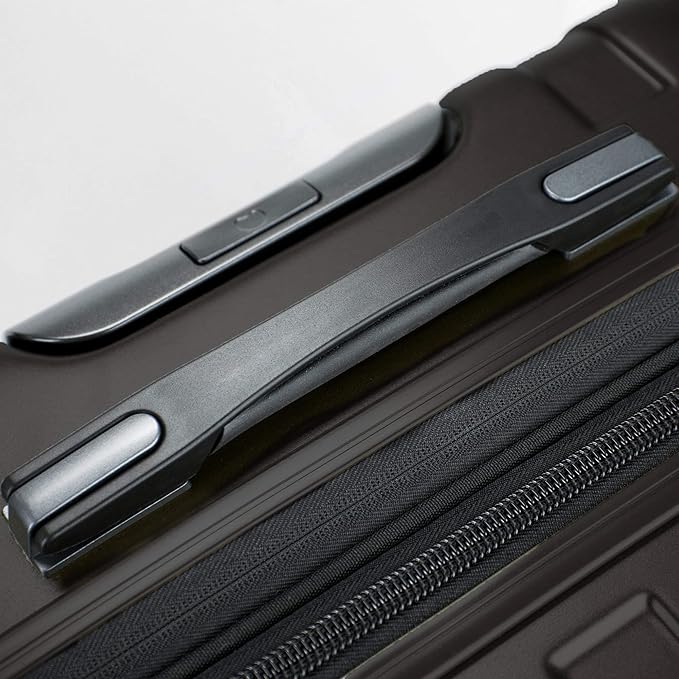DELSEY PARIS Titanium Hardside Expandable Luggage with Spinner Wheels, Black, Carry-On 19 Inch