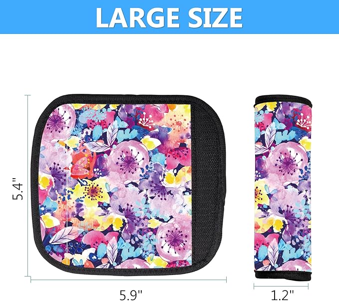 Luggage Handle Wrap 3Pcs Suitcase Identifier - Bogg Bag Strap Wrap Cover, Easy Identification Bright Neoprene Marker Sleeve Grips Comfort Travel Accessories for Airport (Y12)