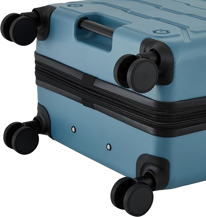 Wrangler ATG Trailway Expandable Hardside Luggage, Storm Blue, 22" Carry-On