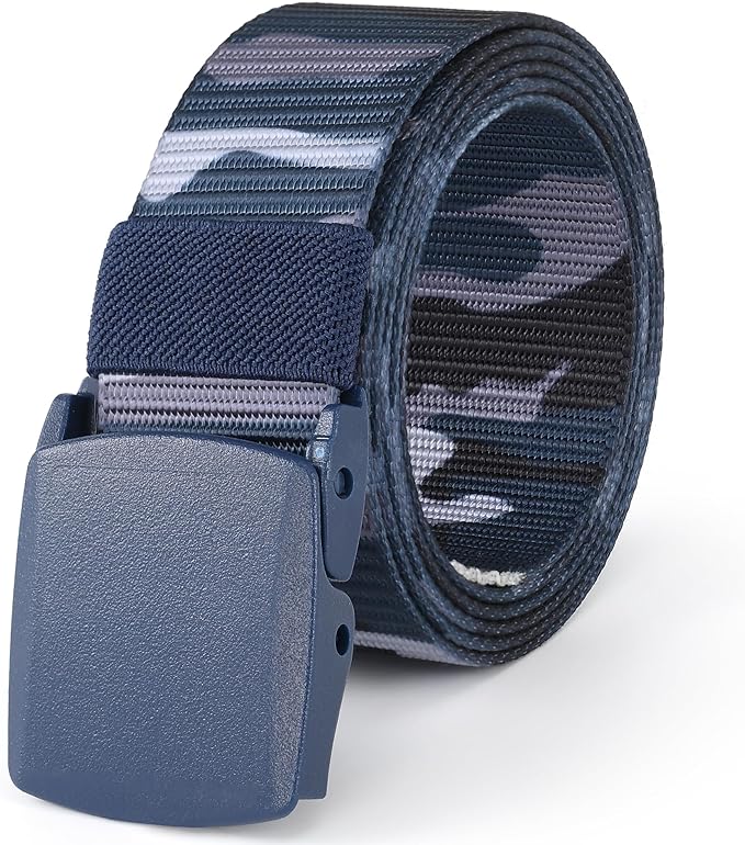 Mile High Life Nylon Web Belt Outdoor Military Belt With TSA Safe Plastic Buckle Belt