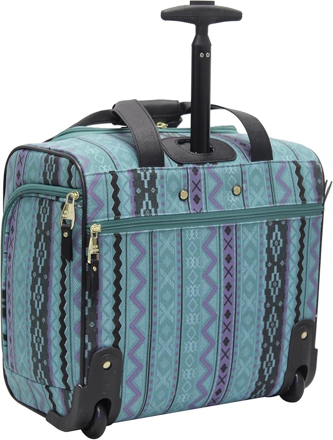 Steve Madden Designer Luggage Collection - 3 Piece Softside Expandable Lightweight Spinner Suitcase Set - Travel Set Includes an Under Seat Bag, 20-Inch Carry on and 28-Inch Checked Suitcase, Legends