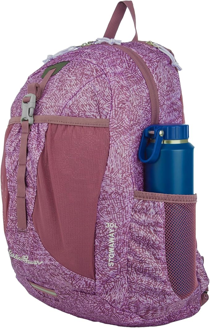 Eddie Bauer Stowaway Packable Backpack | Travel | Outdoor | Lightweight | Foldable | Durable | Ripstop Polyester | 30L - Lilac