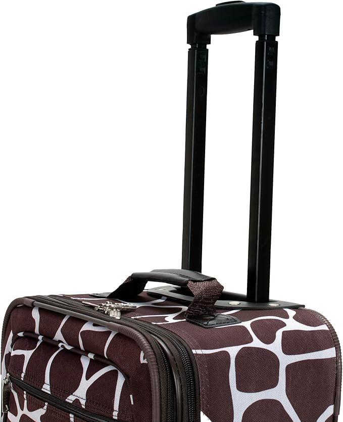 Rockland Fashion Softside Upright Luggage Set, Expandable, Giraffe, 2-Piece (14/19)