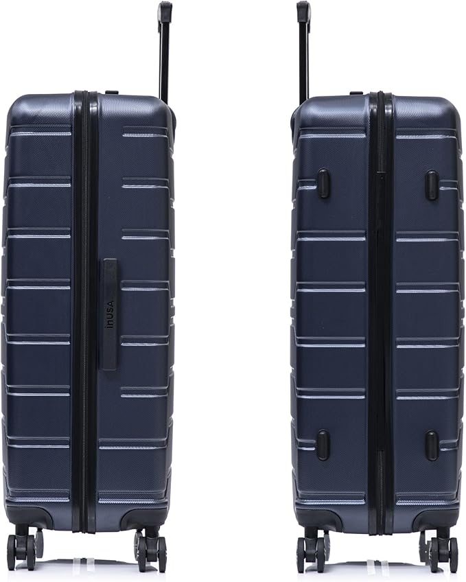 InUSA TREND Luggage with Spinner Wheels | Durable lightweight Hardside Suitcase, Travel Bag with Handle and Trolley | 32-inch Extra-Large Checked luggage | Blue