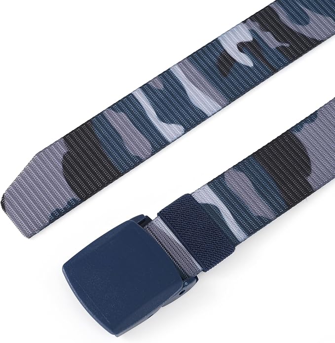 Mile High Life Nylon Web Belt Outdoor Military Belt With TSA Safe Plastic Buckle Belt