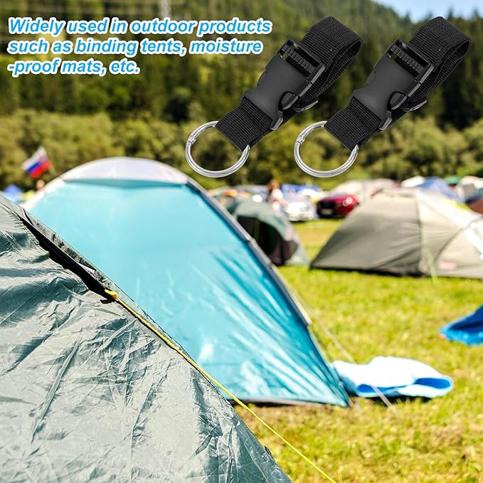 2 Pcs Add a Bag Strap for Suitcase Adjustable Suitcase Belt Jacket Holder Jacket Gripper Travel Belt Add Bag Handbag Clip Travel Accessories for Connecting Your Luggage Jacket (Black)