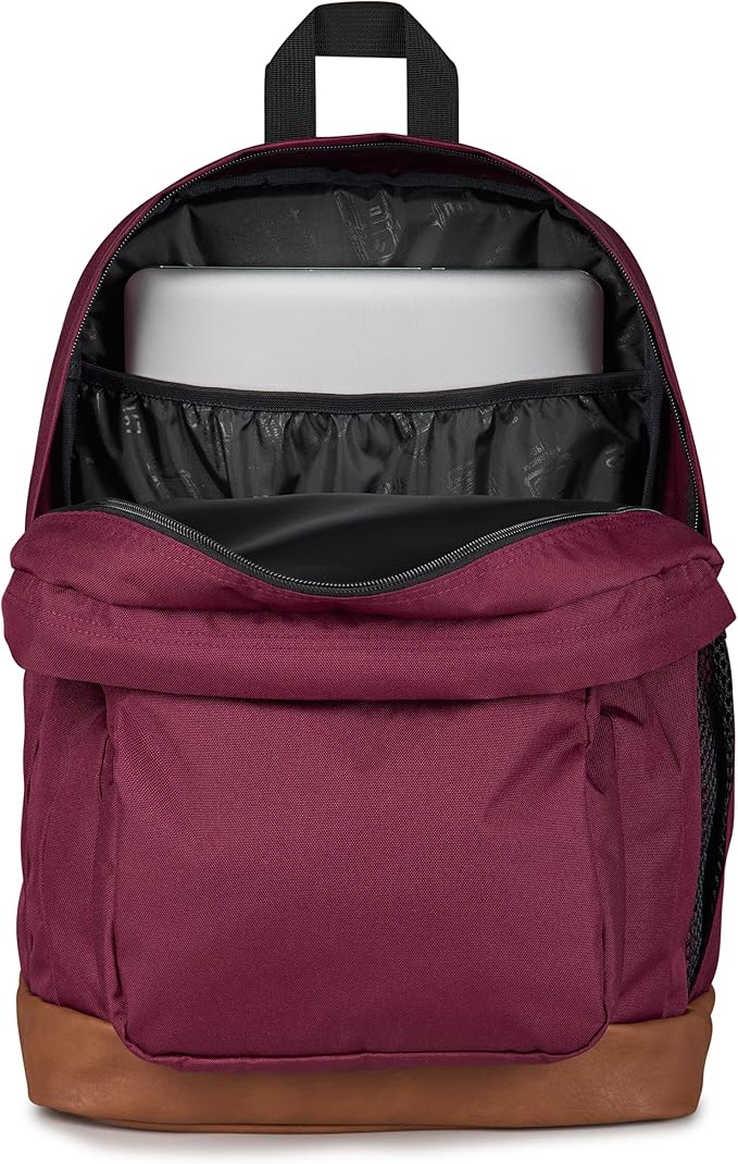 JanSport Cool Backpack with 15-inch Laptop Sleeve, Large Computer Bag Rucksack with 2 Compartments, Ergonomic Straps, Cherry Lacquer