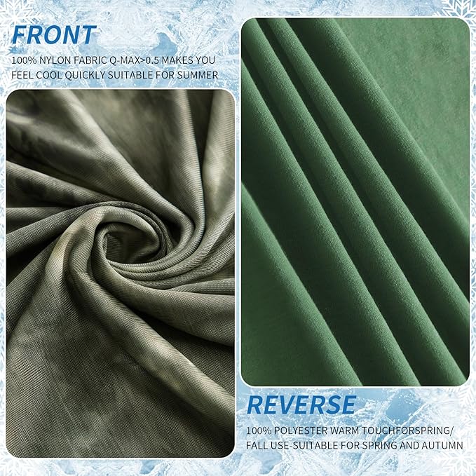 Guohaoi Cooling Throw Blanket for Hot Sleepers,Decortive Tie Dye,Arc-Chill Q-Max >0.5Cool Fiber,100% Oeko-Tex Certified,Lightweight Summer Cool Blanket for Ultra Cold Breathable,Keep Cool,60''x90''