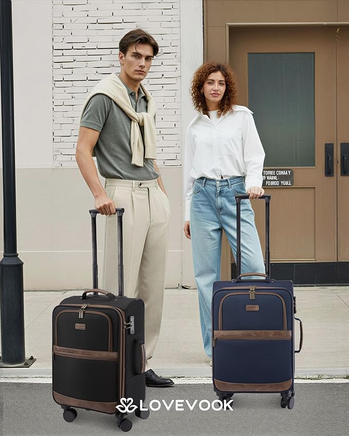 LOVEVOOK Carry On Luggage 22x14x9 Airline Approved