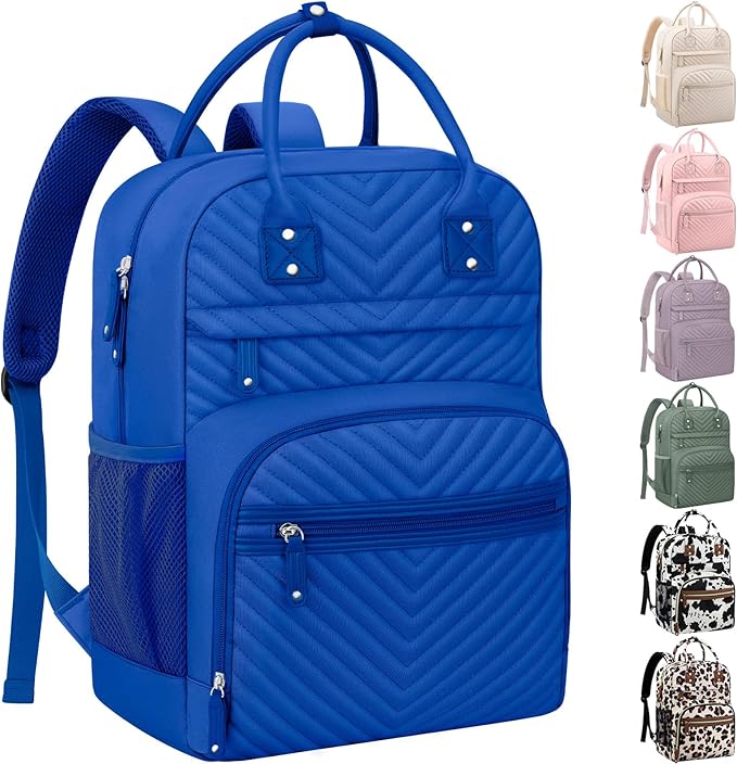 Tenot Diaper Bag Backpack Tote for Women Large Capacity, Baby with Insulated Pockets Multifunctional Bags For Girl Boy Waterproof Boys Girls Mama Maternity Travel Royal Blue