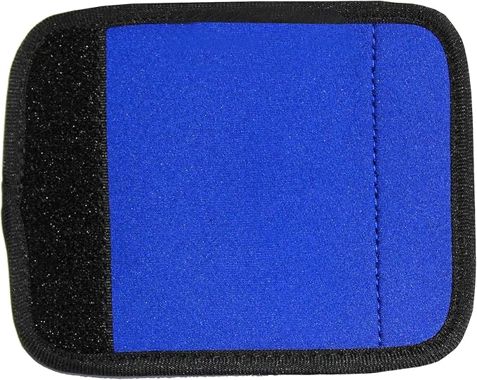 Neoprene Luggage Handle Wraps for Traveling Bright Color Luggage Tags|Handle Wraps|Handle Covers (Blue)