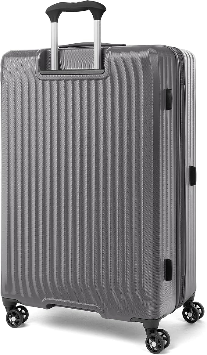 Travelpro Maxlite Air Hardside Expandable Checked Luggage, 8 Spinner Wheels, Lightweight Hard Shell Polycarbonate Suitcase, Shadow Grey, Checked Large 28-Inch