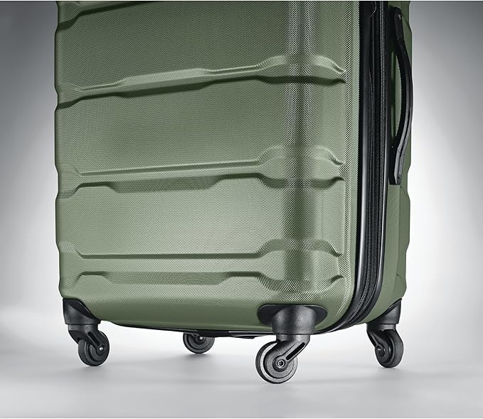 Samsonite Omni PC Hardside Expandable Luggage with Spinner Wheels, Carry-On 20-Inch, Army Green