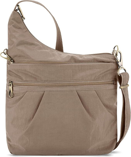 Travelon Anti-Theft Signature 3 Compartment Crossbody Bag