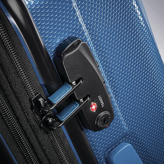 Samsonite SWERV DLX Spinner 4 Wheel 3-Piece Set Hard Side Travel Suitcase with Side Carry Handle, Telescopic Handle, and TSA Lock, Lagoon