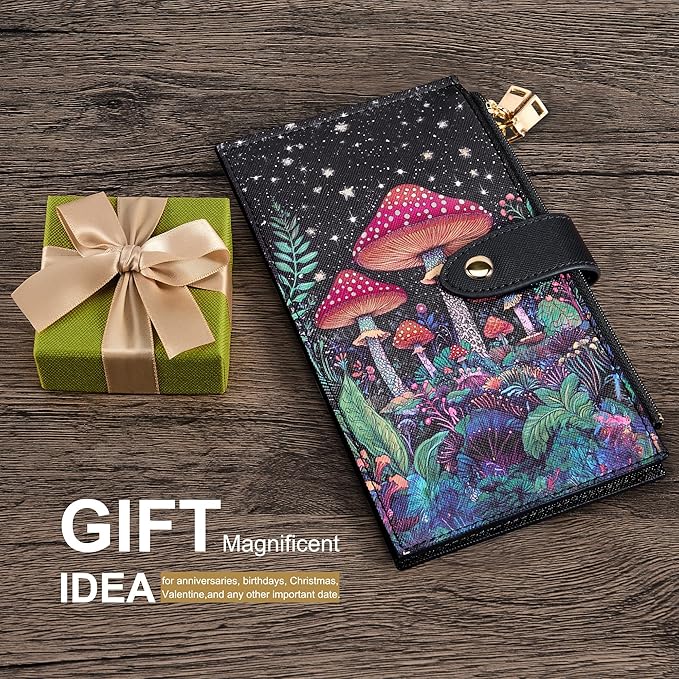 Travelambo RFID Wallet Women Large Size Bifold Multi Card Wallet Case with Zipper Pocke Credit Card Holder for Women