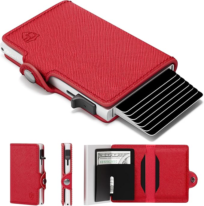 Conceal Plus Pop Up Wallet for Women – Slim Wallet for Small Purse & Crossbody Bag with Quick Card Access and RFID Blocking – Compact Card Holder (4-6 Card Capacity)