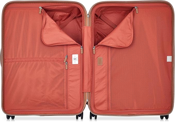 DELSEY PARIS Chatelet Air 2.0 Hardside Luggage with Spinner Wheels, Navy Blue, Checked-Large 28 Inch