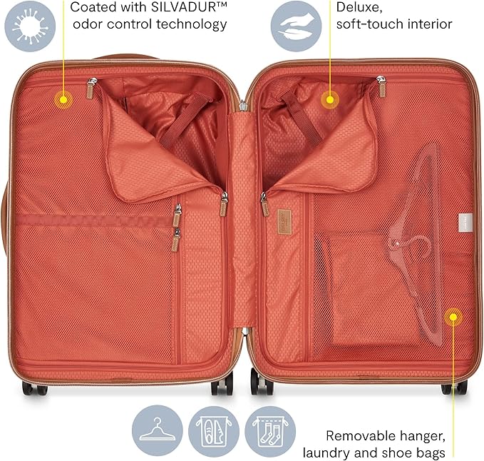 DELSEY PARIS Chatelet Air 2.0 Hardside Luggage with Spinner Wheels, Angora, 2 Piece Set (19/24)