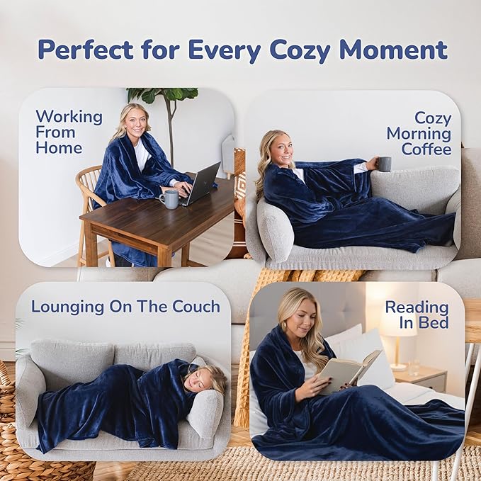 Wearable Blankets for Women, Adult Wearable Blanket Men, Mother's Day Gifts for Her, Wife Birthday Gift Ideas
