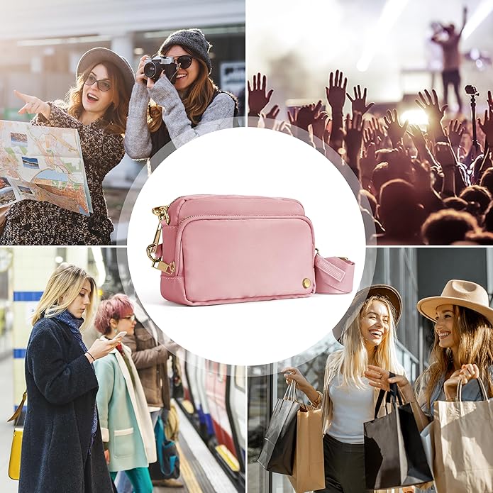 Joryin Anti Theft Crossbody Bag for Women, Slash-resistant RFID Blocking Travel Purses, Small Shoulder Bag Handbag, Nylon