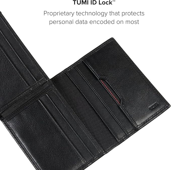 TUMI - Delta Global Removable Passcase Wallet - Leather Wallet - RFID Blocking - ID Window & Card Slots - 4" x 5" x 1" - Black