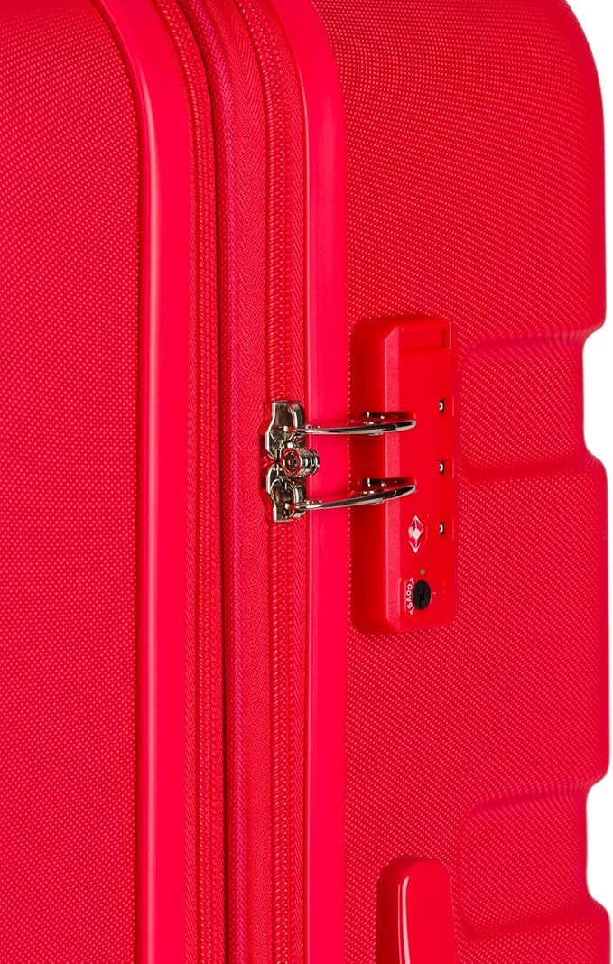 SwissGear 7366 Signature Hardside Expandable Luggage with Spinner Wheels, TSA Lock, Red, Checked-Large 27-Inch