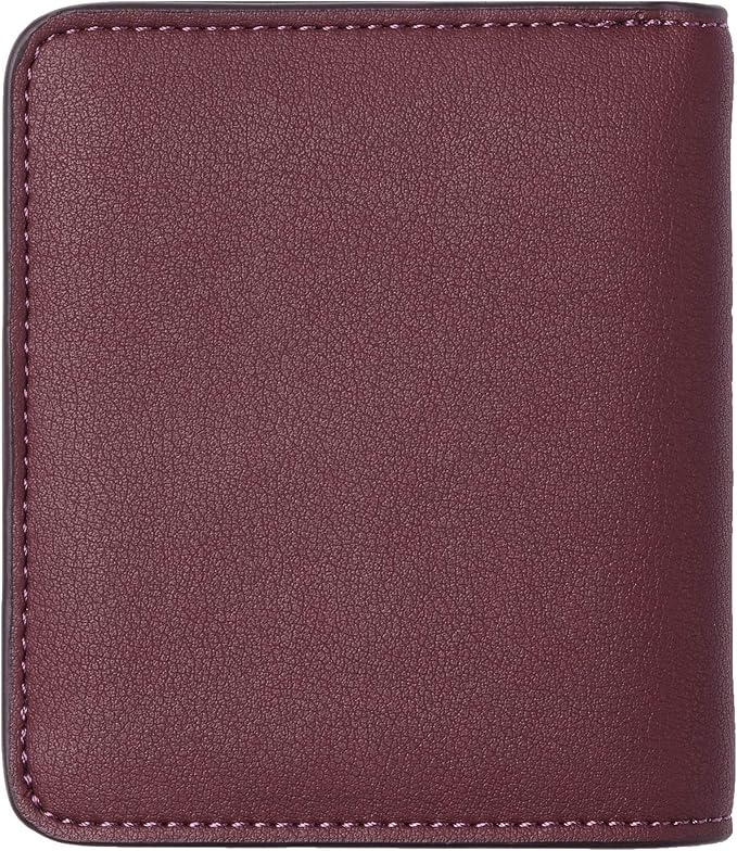 Toughergun Women’s Small Slim Leather Wallet with RFID Protection, Compact Bifold Mini Purse with Clear ID Window
