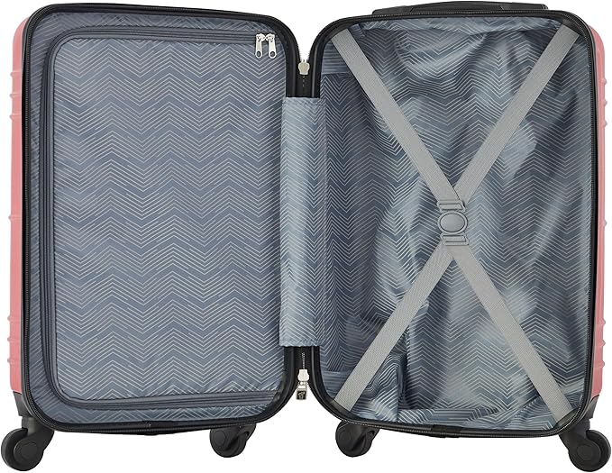 Travelers Club 22" Richmond Spinner Carry-On Luggage, Red