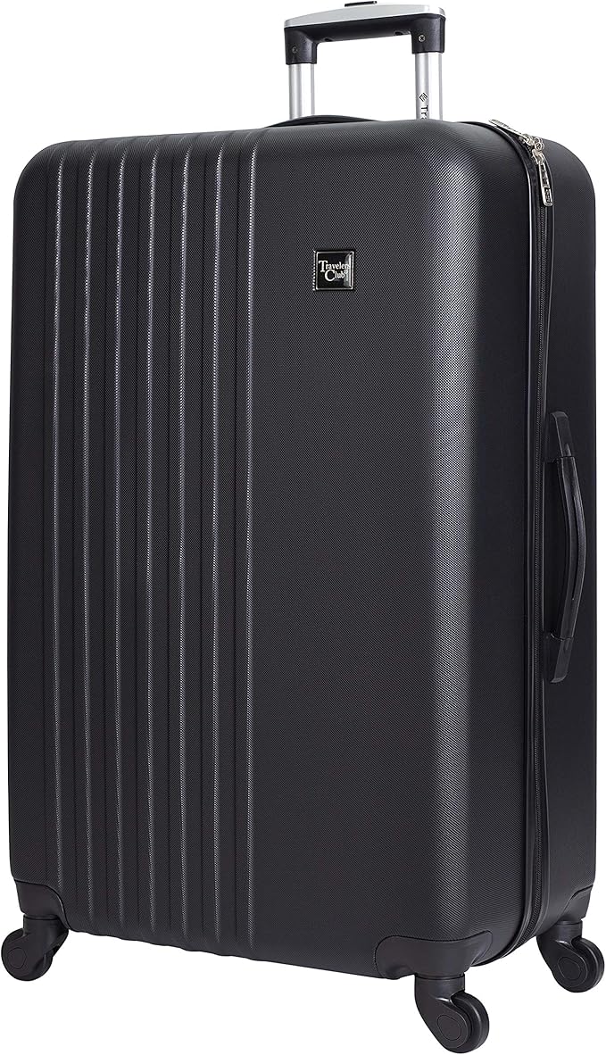 Travelers Club Cosmo Luggage, Black-2 Piece Set (28"/20")