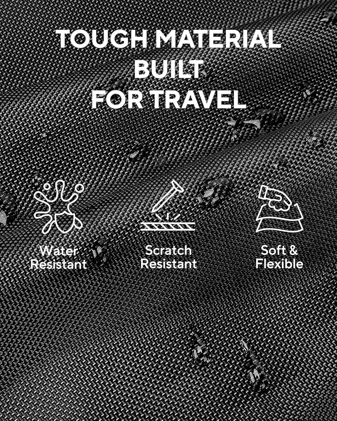 Dinictis Vacuum Seal Backpack 60L with Pump, Expandable Backpack with Vacuum Compression fits 17 inch Laptop, Water Resistant Carry On Suitcase Luggage suit for Short Trip and Business-Black