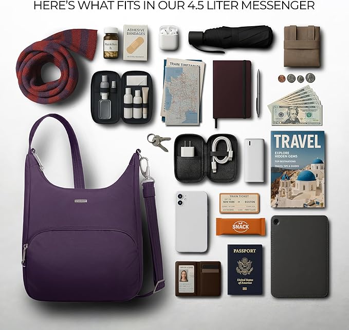 Travelon Anti-Theft Classic Essential Messenger Bag