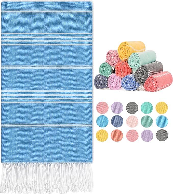 Turkish Beach Towels Gym Towel Camping Blanket Xl Large Big Size Sandfree Sandrpoof Thin Fast Drying Packable Honeymoon Travel Essential Summer Vacation Accessories Hawaii Trip Necessities Women Gifts